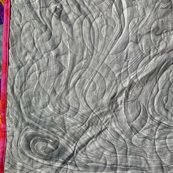 Handmade Colorful Quilt Alison Glass Fabric - Picture 4 of 4